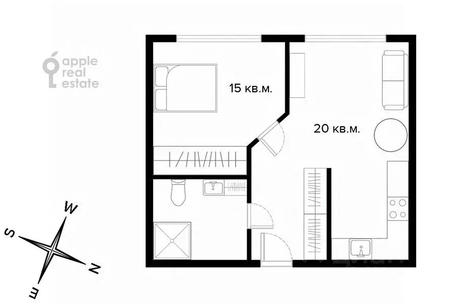 2-к кв. Москва Ленинградский просп., 36с40 (55.0 м) - Фото 2