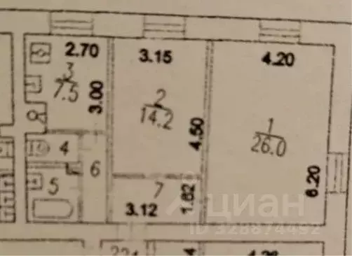 2-к кв. Москва ул. Алабяна, 12к1 (60.0 м) - Фото 2