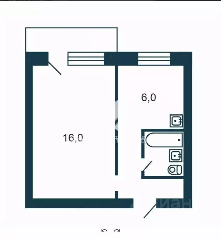1-к кв. Новосибирская область, Искитим Центральный мкр,  (28.0 м) - Фото 1