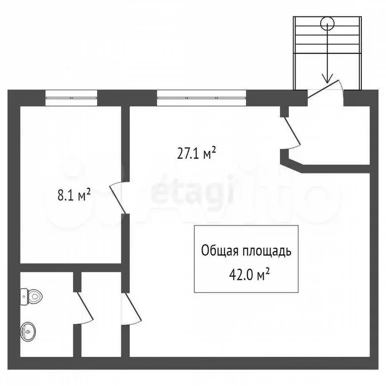 Продам помещение свободного назначения, 42 м - Фото 1