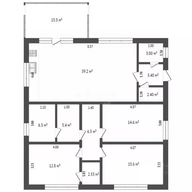 Дом в Крым, Феодосия Колос СПК, ул. Мира (126 м) - Фото 2