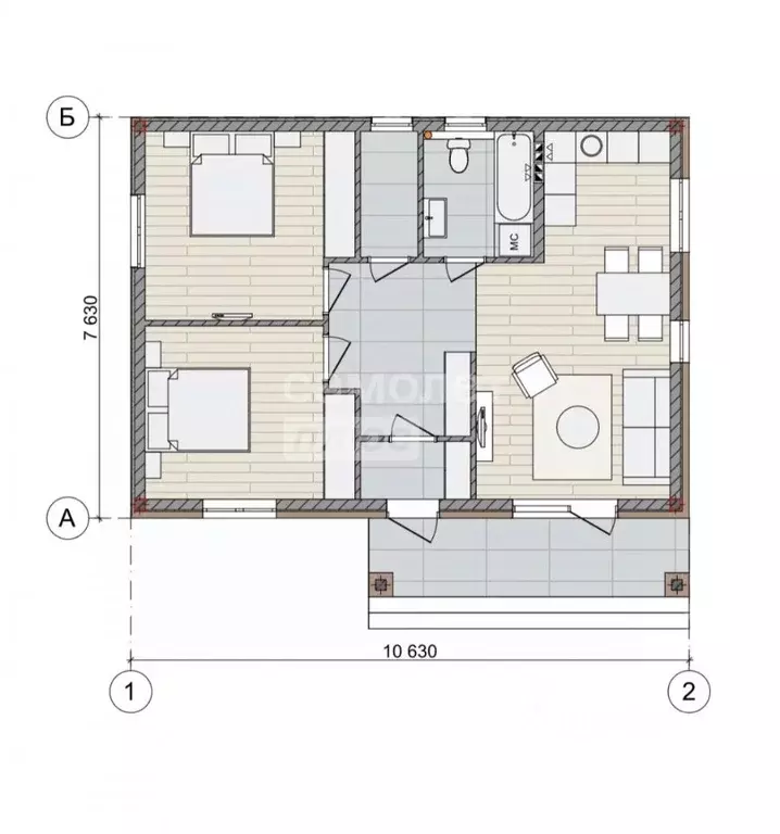 Дом в Краснодарский край, Новороссийск городской округ, Семигорский ... - Фото 2