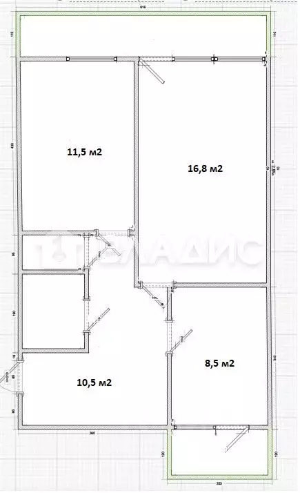 2-к кв. Калужская область, Жуков ул. Ленина, 24 (55.4 м) - Фото 2