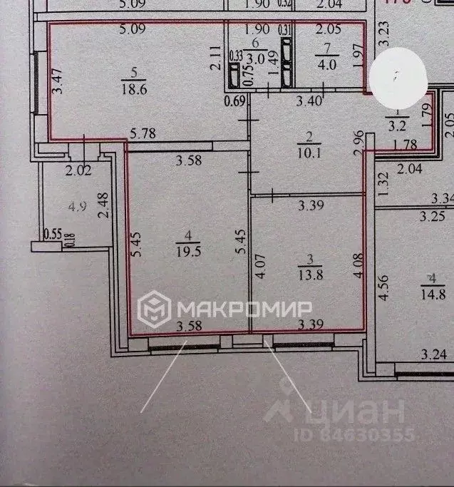 2-к кв. Орловская область, Орел Московское ш., 54Б (72.2 м) - Фото 1