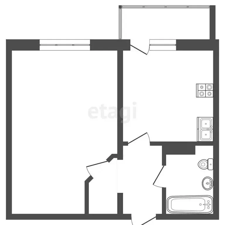 1-комнатная квартира: Нижний Новгород, микрорайон Мончегорский, ... - Фото 1