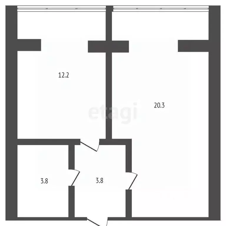 1-к кв. Карачаево-Черкесия, Черкесск Октябрьская ул., 9Н (43.0 м) - Фото 1