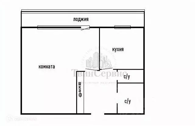1-к кв. Тульская область, Тула Серебровская ул., 16Д (38.2 м) - Фото 2