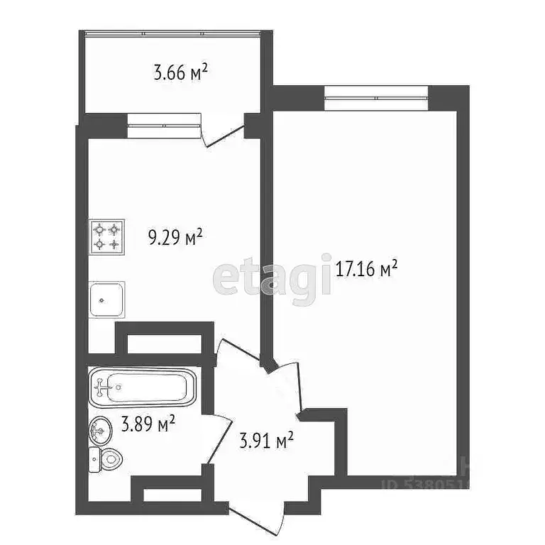 1-к кв. Ростовская область, Ростов-на-Дону Магнитогорская ул., 1а/25 ... - Фото 2