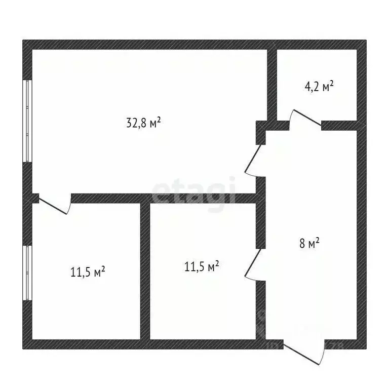 3-к кв. Дагестан, Махачкала ул. Магарамкентская, 38 (78.0 м) - Фото 2