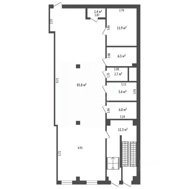 Помещение свободного назначения в Ямало-Ненецкий АО, Ноябрьск ... - Фото 2