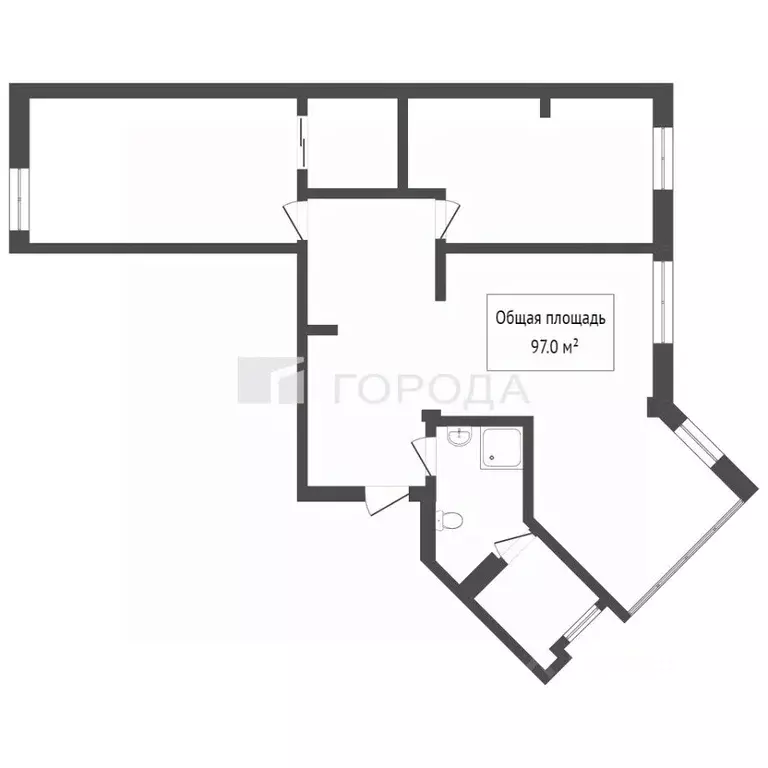 3-к кв. Новосибирская область, Новосибирск ул. Шевченко, 11 (103.0 м) - Фото 1