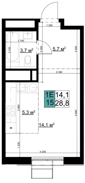 Квартира-студия: Одинцово, Можайское шоссе, 98 (28.8 м) - Фото 0