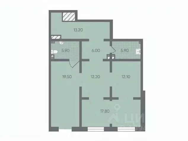 Помещение свободного назначения в Санкт-Петербург ул. Чарушинская, 10 ... - Фото 1