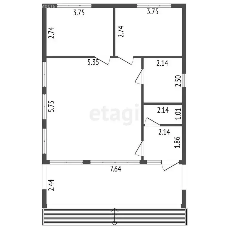 Дом в Лопухинское сельское поселение, ТСН Лопухинка Вилладж, Сосновая ... - Фото 1