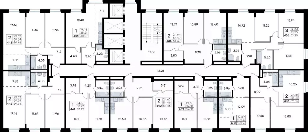 2-к кв. Приморский край, Владивосток ул. Тухачевского, 80 (52.55 м) - Фото 2
