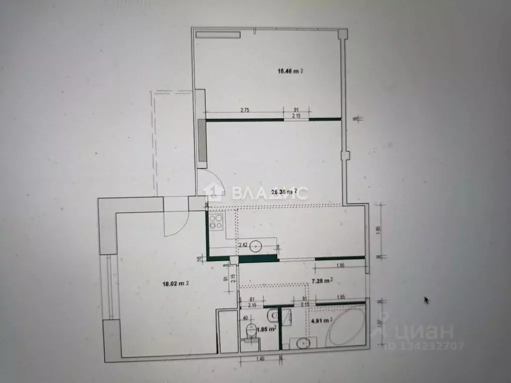 3-к кв. Московская область, Красногорск городской округ, д. Глухово ... - Фото 2