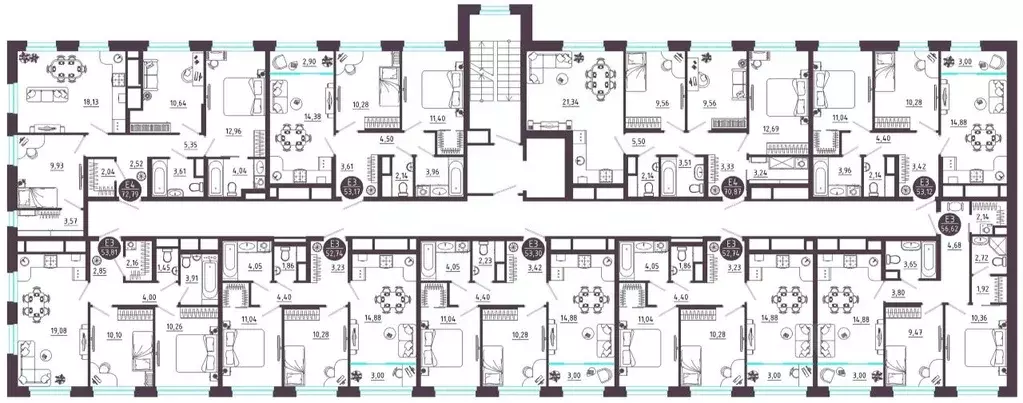 2-к кв. Тульская область, Тула ул. Купцов Гречихиных (53.81 м) - Фото 2