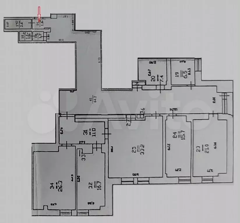 Офис из 7 кабинетов, от 100 до 206.9 м - Фото 0