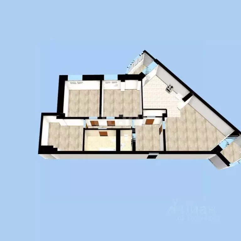 3-к кв. Башкортостан, Уфа ул. Рихарда Зорге, 70/2 (109.2 м) - Фото 1