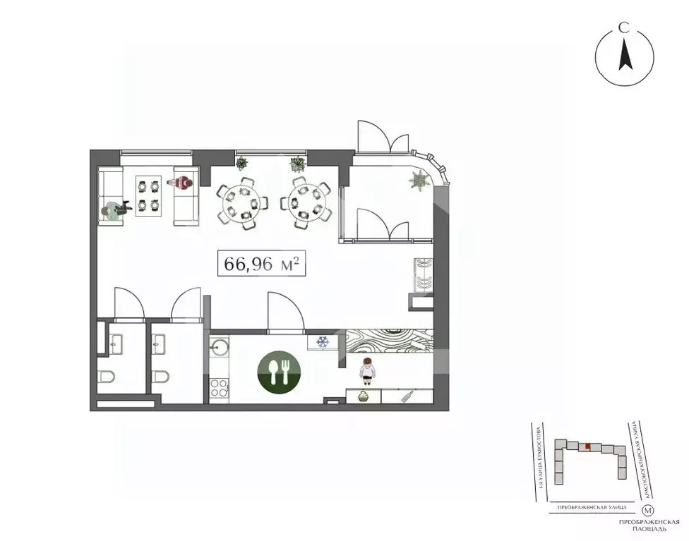 Помещение свободного назначения в Москва ул. 1-я Бухвостова, 2к3 (67 ... - Фото 2
