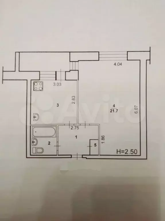 1-к. квартира, 40,4 м, 3/9 эт. - Фото 0