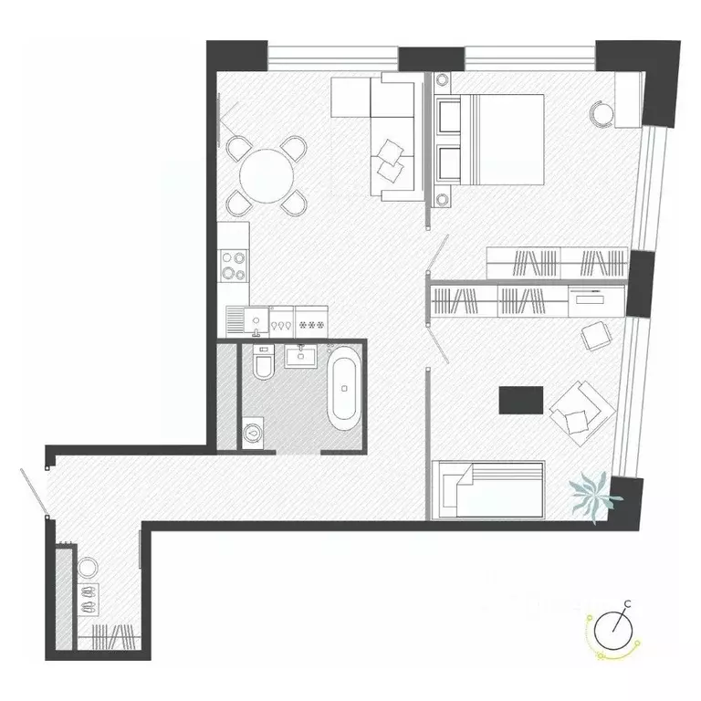 3-к кв. Приморский край, Владивосток ул. Нейбута (68.57 м) - Фото 1