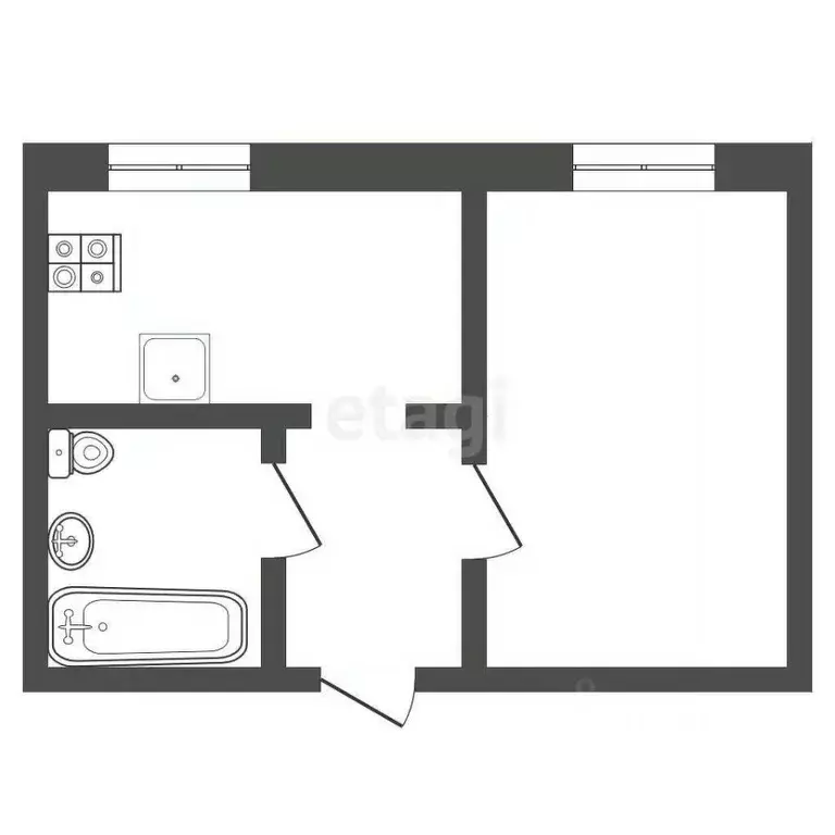Комната Смоленская область, Гагарин ул. Гагарина, 10к3 (39.6 м) - Фото 1