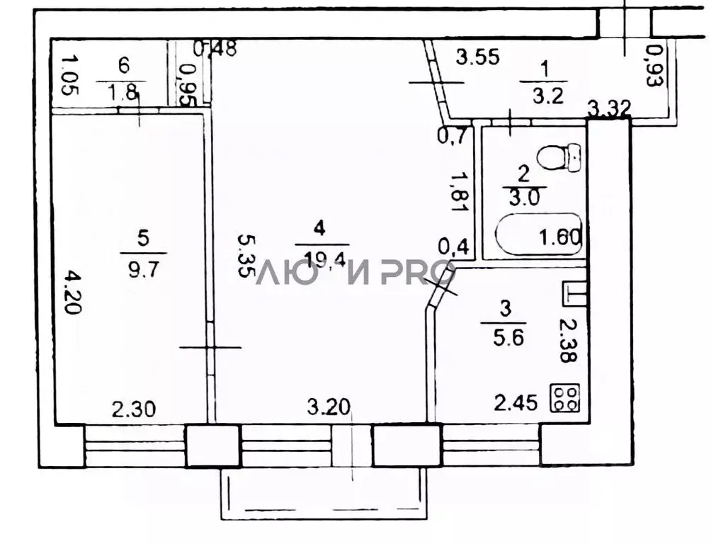 2-к кв. Башкортостан, Уфа Красноводская ул., 7 (43.5 м) - Фото 2