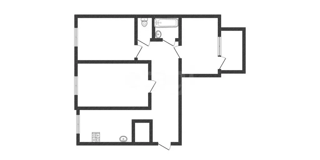 3-комнатная квартира: Бийск, улица Льнокомбинат, 10 (64.4 м) - Фото 1