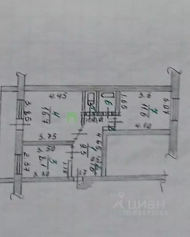 2-к кв. Орловская область, Урицкий район, Архангельское с/пос, пос. ... - Фото 2