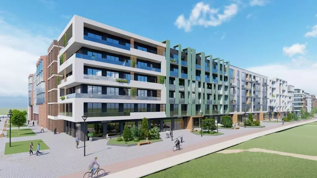 2-к кв. Калининградская область, Зеленоградск ул. Гагарина, 87 (78.7 ... - Фото 2