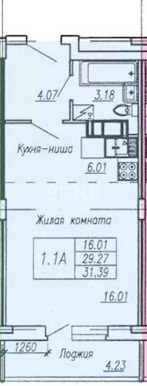 1-к кв. Московская область, Люберцы городской округ, Красково пгт ул. ... - Фото 2