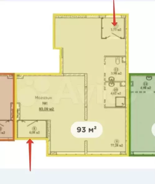 Продажа помещения в ЖК Домодедово парк 93 м2 - Фото 0