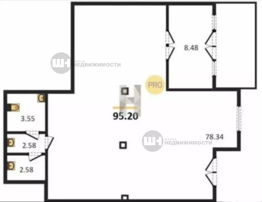 Помещение свободного назначения (95.6 м) - Фото 0