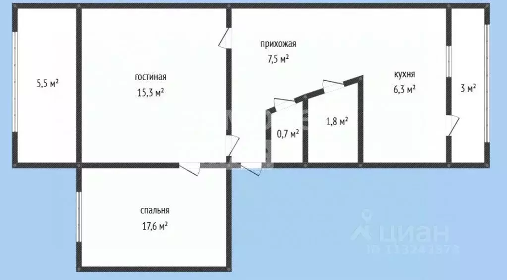 2-к кв. Дагестан, Махачкала ул. Учительская, 9к2 (55.0 м) - Фото 2