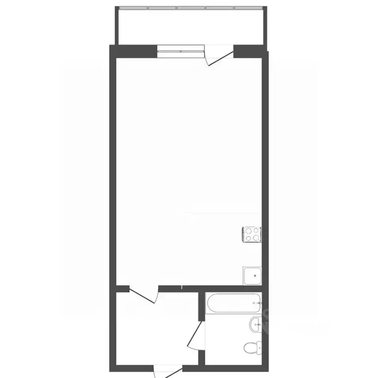 Студия Пермский край, Пермь Белозерская ул., 30А (22.6 м) - Фото 1