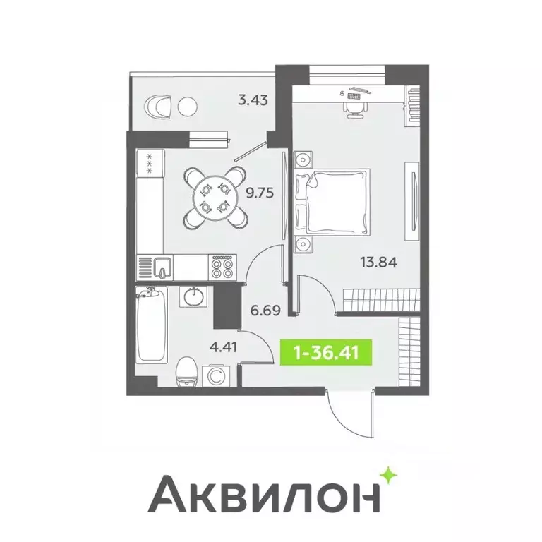 1-к кв. Санкт-Петербург бул. Головнина, 6к1 (36.9 м) - Фото 0