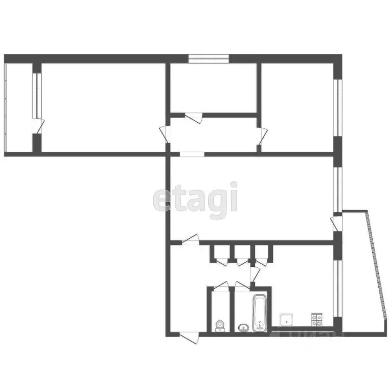 4-к кв. Мордовия, Саранск ул. Пушкина, 82 (63.6 м) - Фото 1