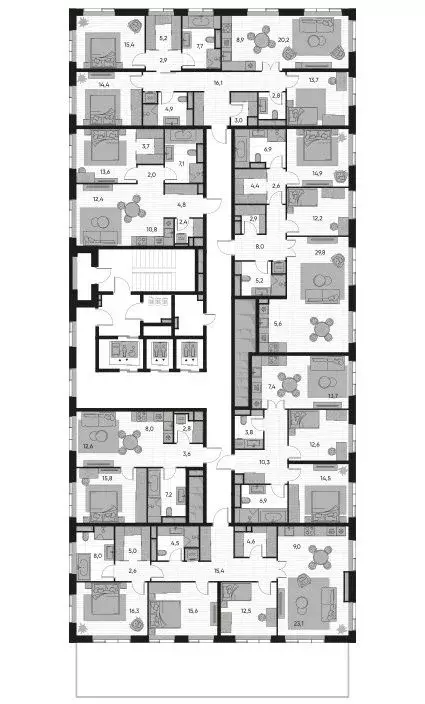 4-к кв. Москва Полковая ул., 1к1 (115.7 м) - Фото 2