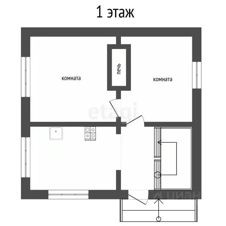 Дом в Тюменская область, Тюмень СОСН Елочка тер., ул. Цветочная (22 м) - Фото 2