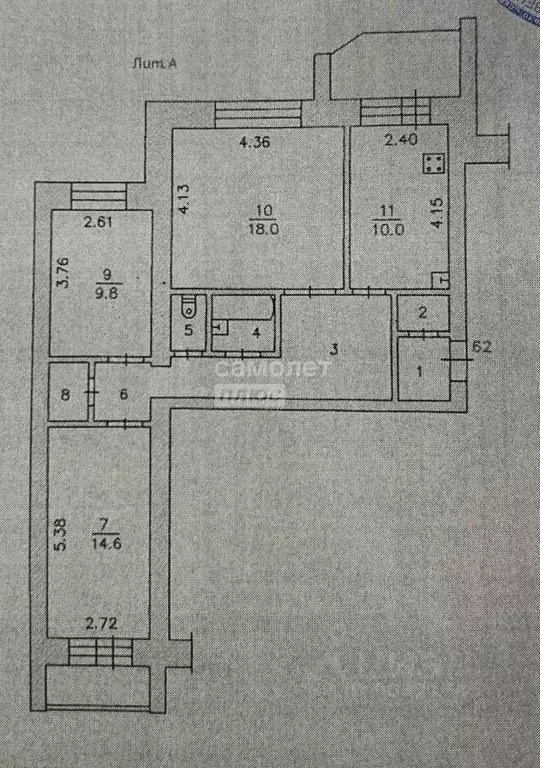 3-к кв. Чувашия, Новочебоксарск Западный жилрайон, Юраково мкр, ул. ... - Фото 2