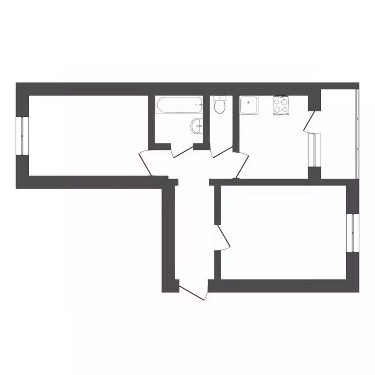 2-к кв. Тюменская область, Тюмень Уральская ул., 10 (49.7 м) - Фото 2
