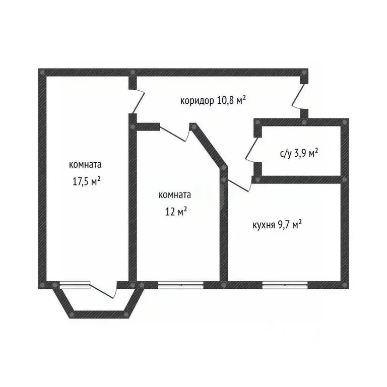 2-к кв. Адыгея, Тахтамукайский район, Старобжегокайское с/пос, Новая ... - Фото 2