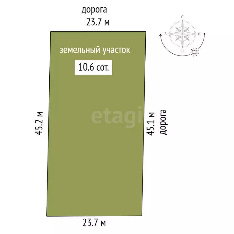 Участок в Урожайновское сельское поселение, СПК Лес (10.59 м) - Фото 0