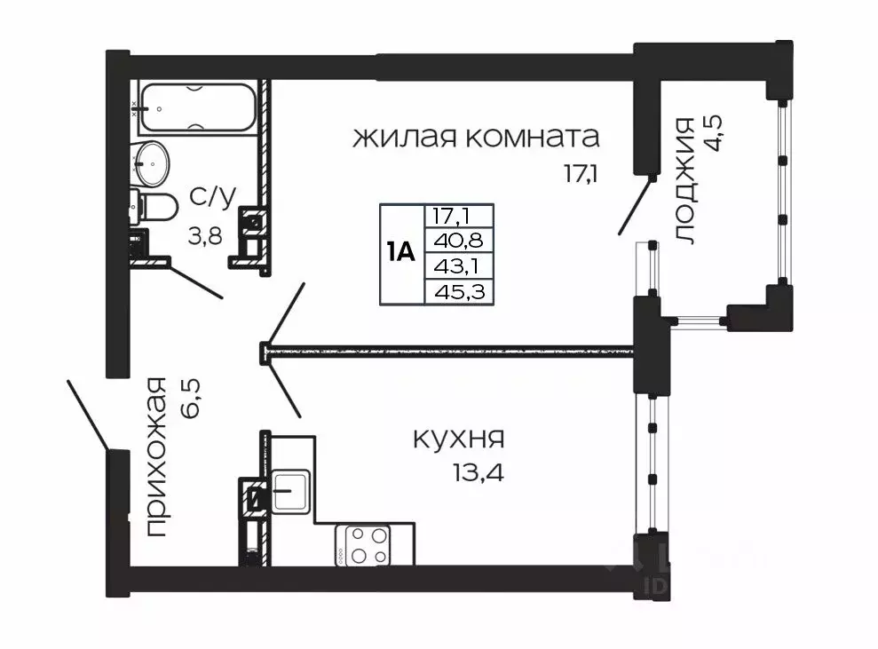 1-к кв. Ростовская область, Ростов-на-Дону ул. Максима Горького (45.3 ... - Фото 0