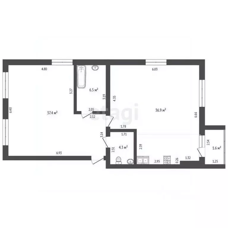 3-к кв. Костромская область, Кострома Дружба-2 СНТ, 1 (85.1 м) - Фото 2