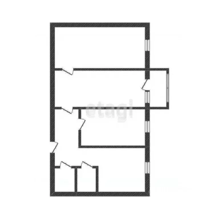 2-к кв. Курганская область, Курган Половинская ул., 6 (43.0 м) - Фото 2