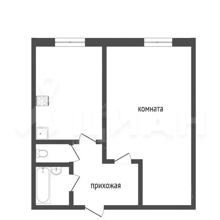 1-к кв. Тюменская область, Тюмень ул. Шишкова, 82а (34.0 м) - Фото 1