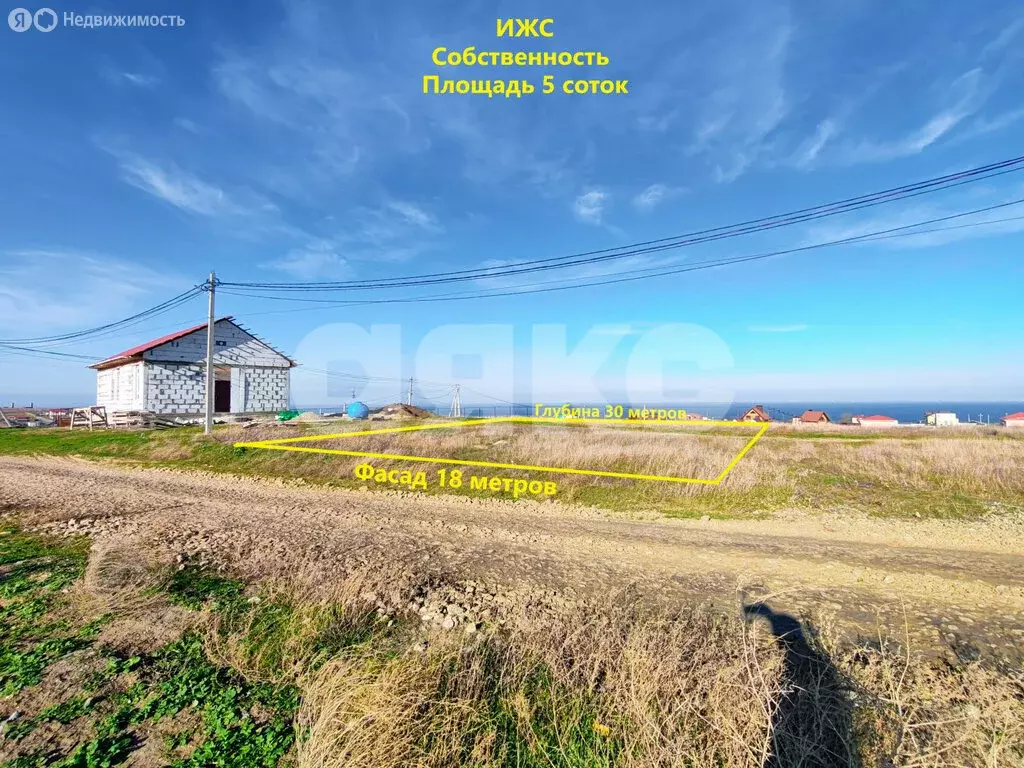Участок в станица Тамань, Санаторная улица (5 м) - Фото 0
