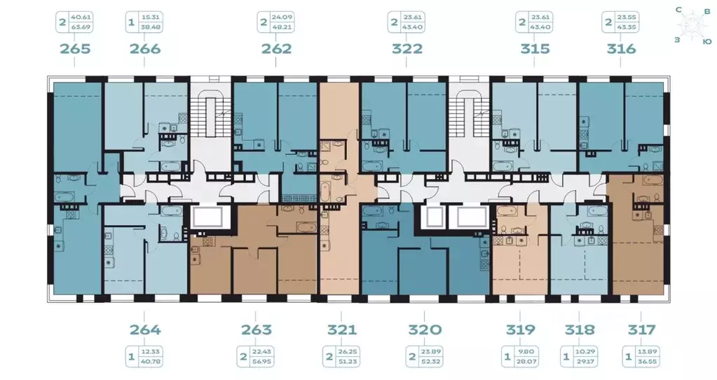 2-к кв. Иркутская область, Иркутск наб. Верхняя, 137 (43.35 м) - Фото 2